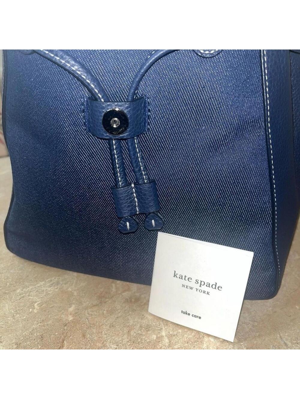 Kate Spade New York Leila Denim Medium Flap Backpack, NWT - Picture 12 of 14